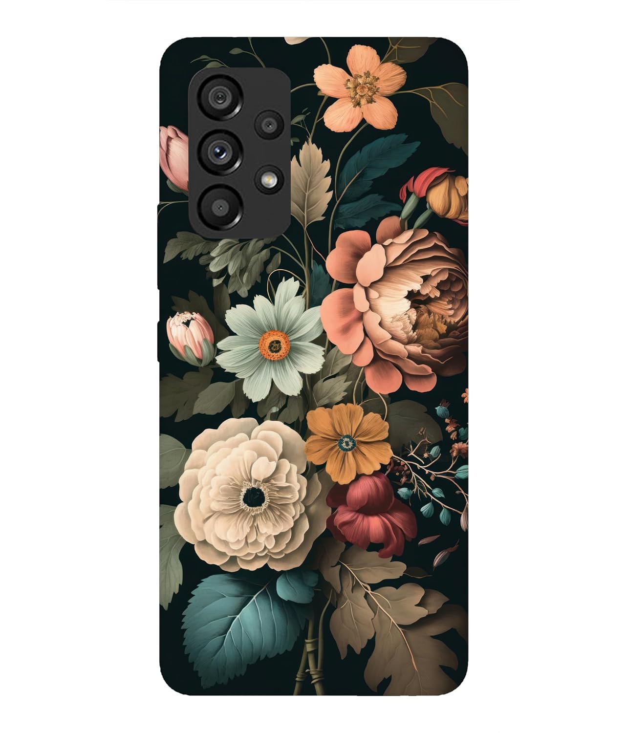 Truemagnet Premium ''Flowers'' -(Grey) Printed Hard