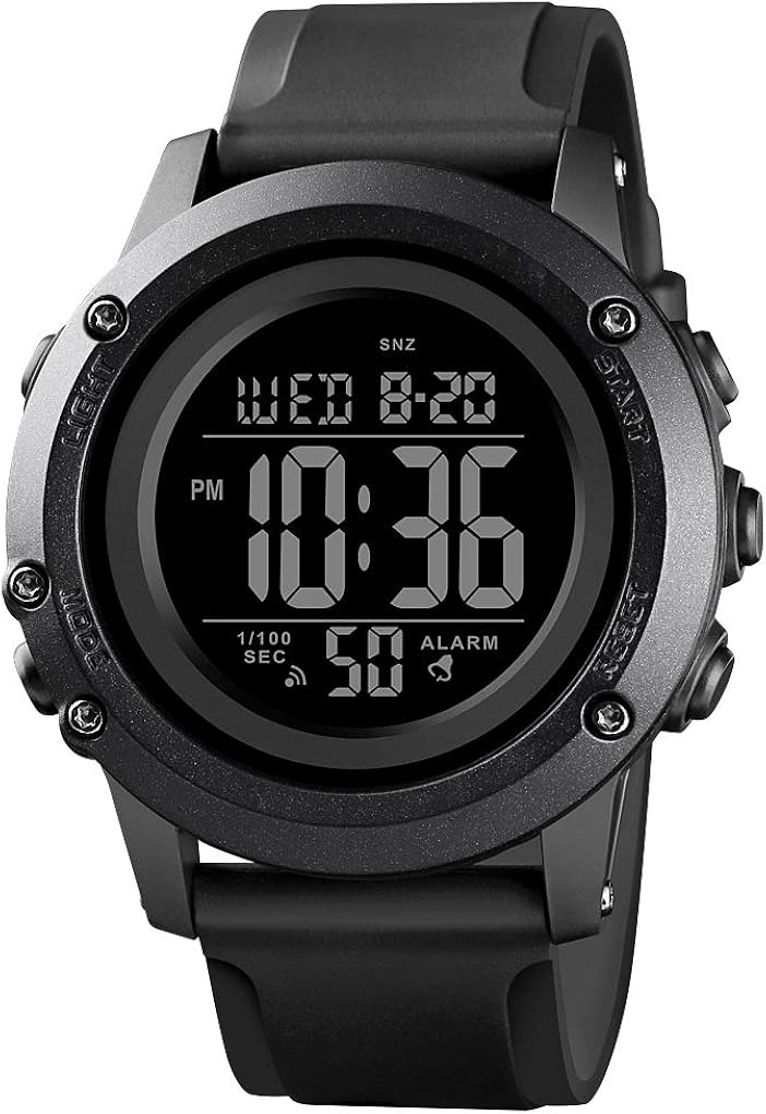 Buy Men's Digital Sports Watch Large Face Waterproof