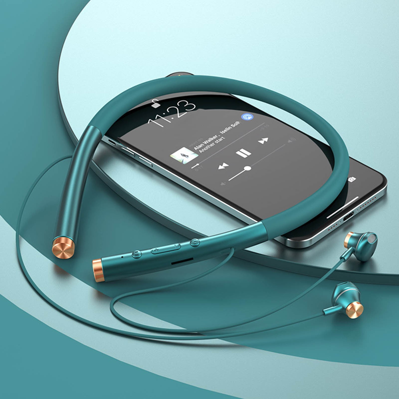Isvgxsz Neckband Bluetooth Headphones,Long Playtime