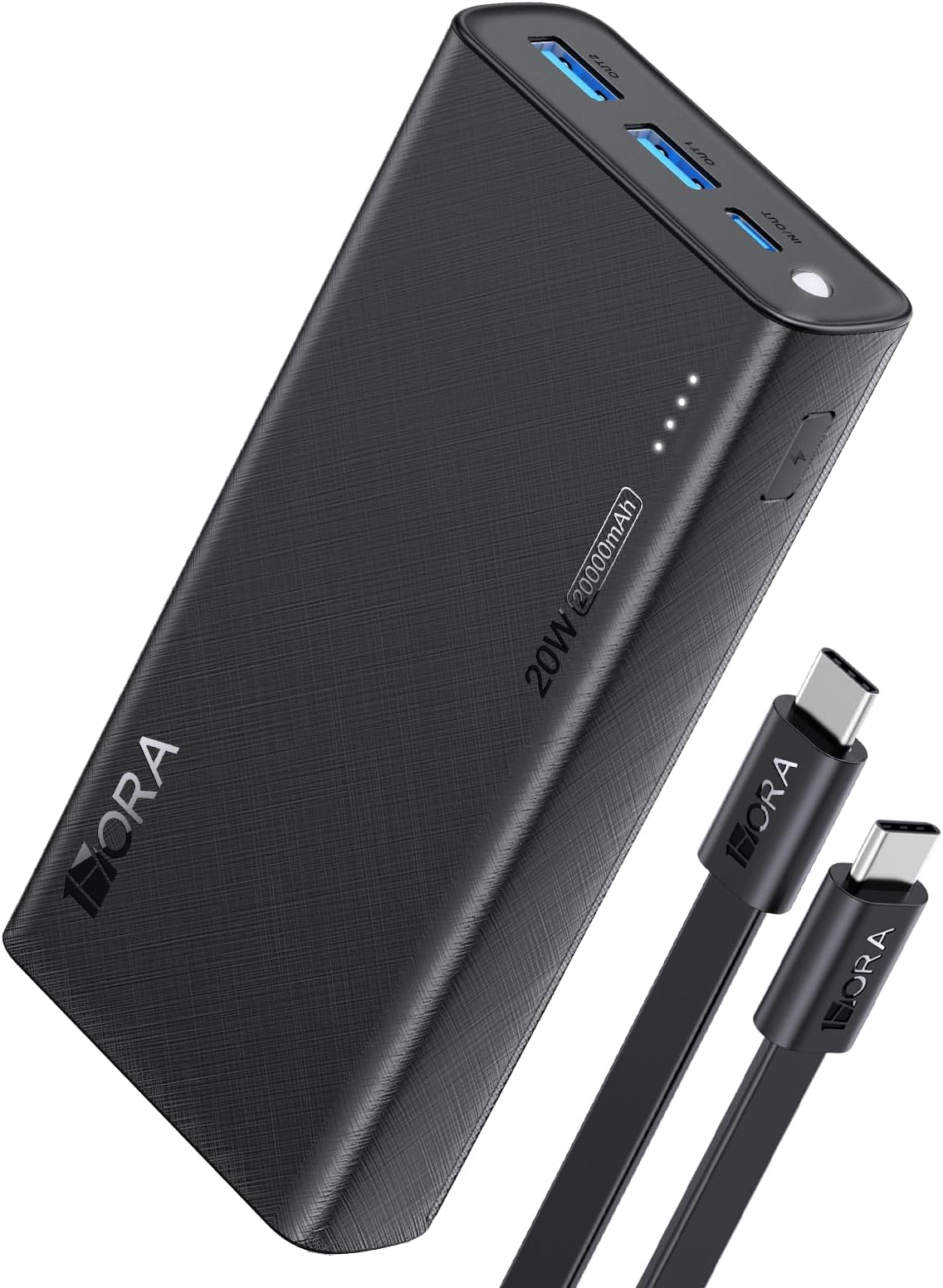 1 Hora Power Bank 20000mAh, 20W Carga Rápida Bateria