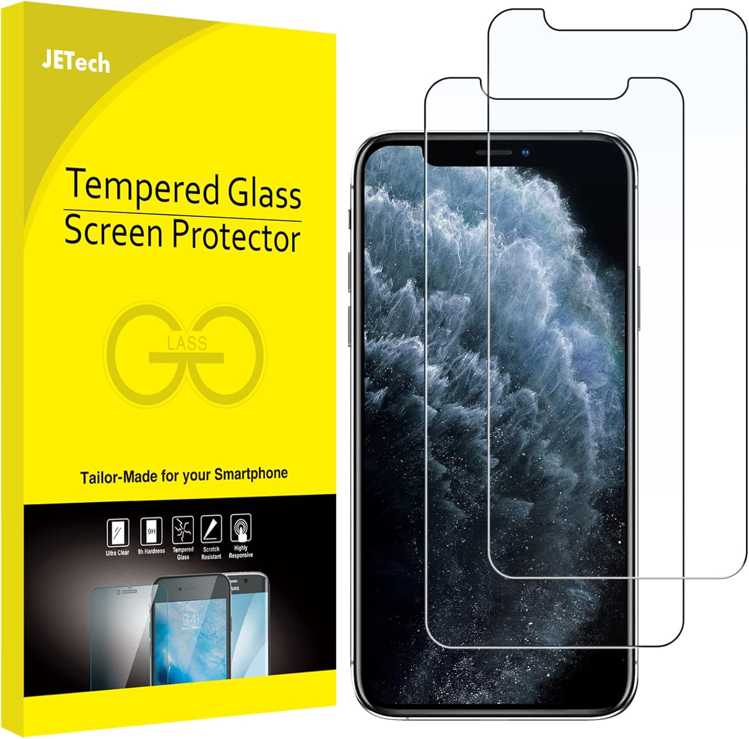 JETech Screen Protector for iPhone 11 Pro Max and iPhone