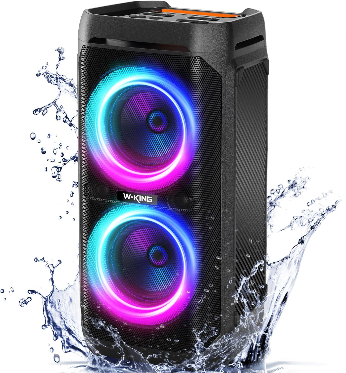 QxbJoy Portable Bluetooth Party Speaker: 160W Peak