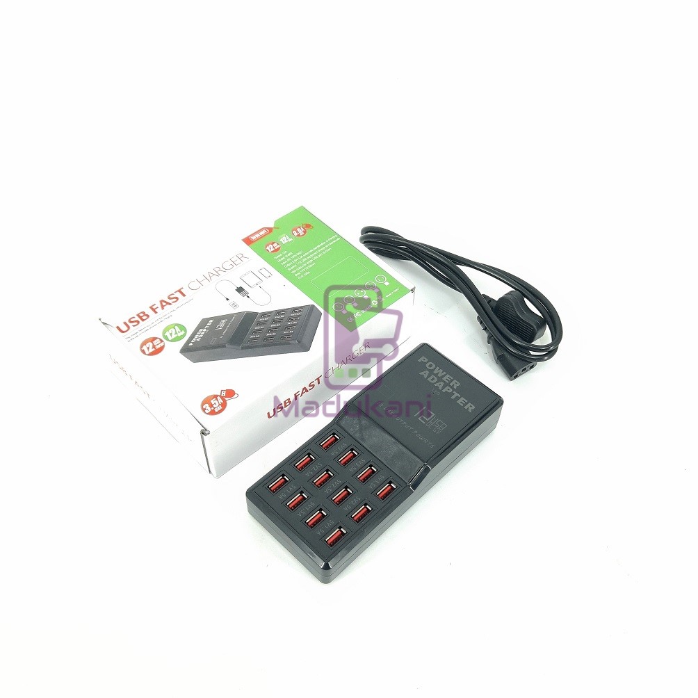 12 USB Ports Mobile Fast Charger Station Power (Model 12)